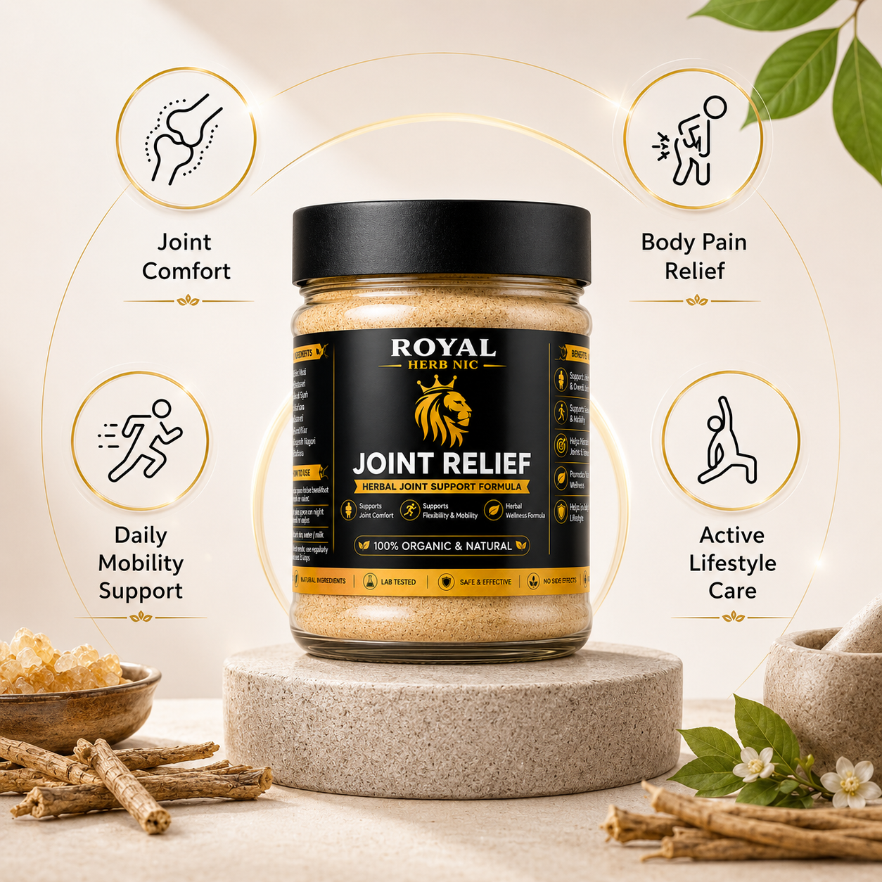 Joint Relief by Royal Herb Nic (For All Ages)